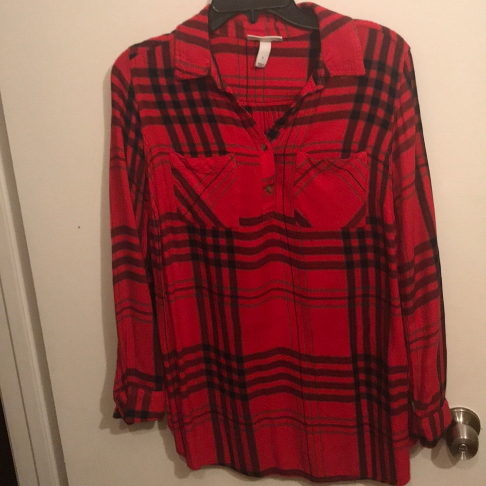 Flannel Maternity Shirt